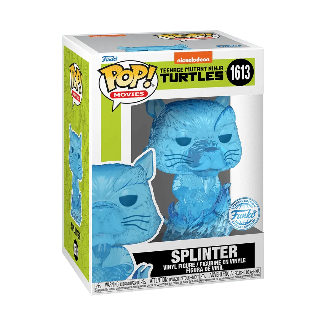 FUN78652 Teenage Mutant Ninja Turtles (1990) - Splinter US Exclusive Translucent Pop! Vinyl [RS] - Funko - Titan Pop Culture