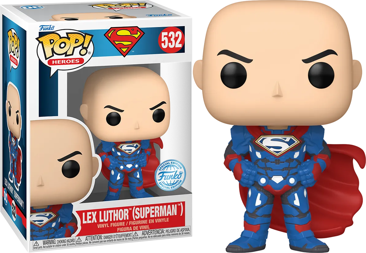 FUN78670 DC Comics - Lex Luthor as Superman Pop! Vinyl - Funko - Titan Pop Culture