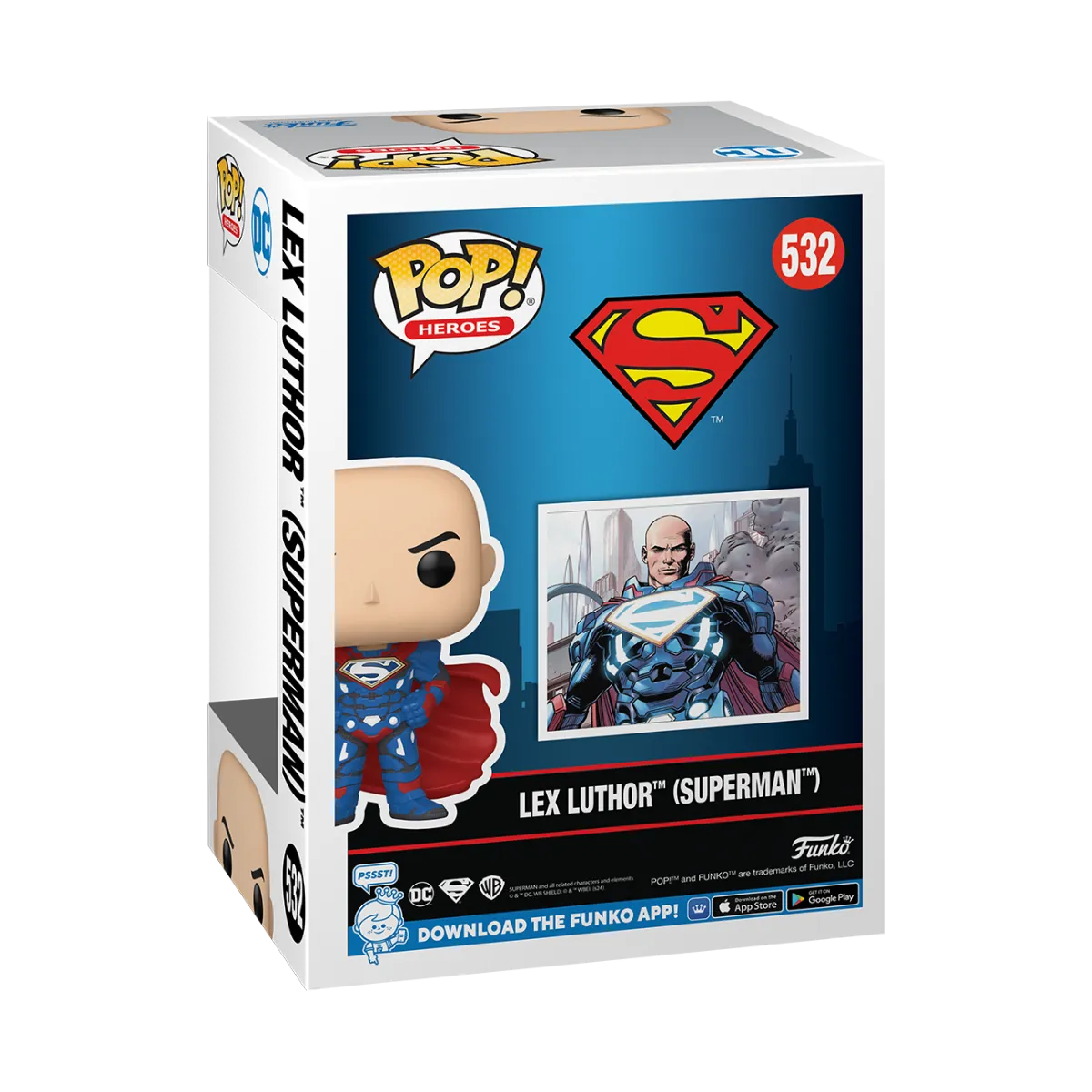 FUN78670 DC Comics - Lex Luthor as Superman Pop! Vinyl - Funko - Titan Pop Culture