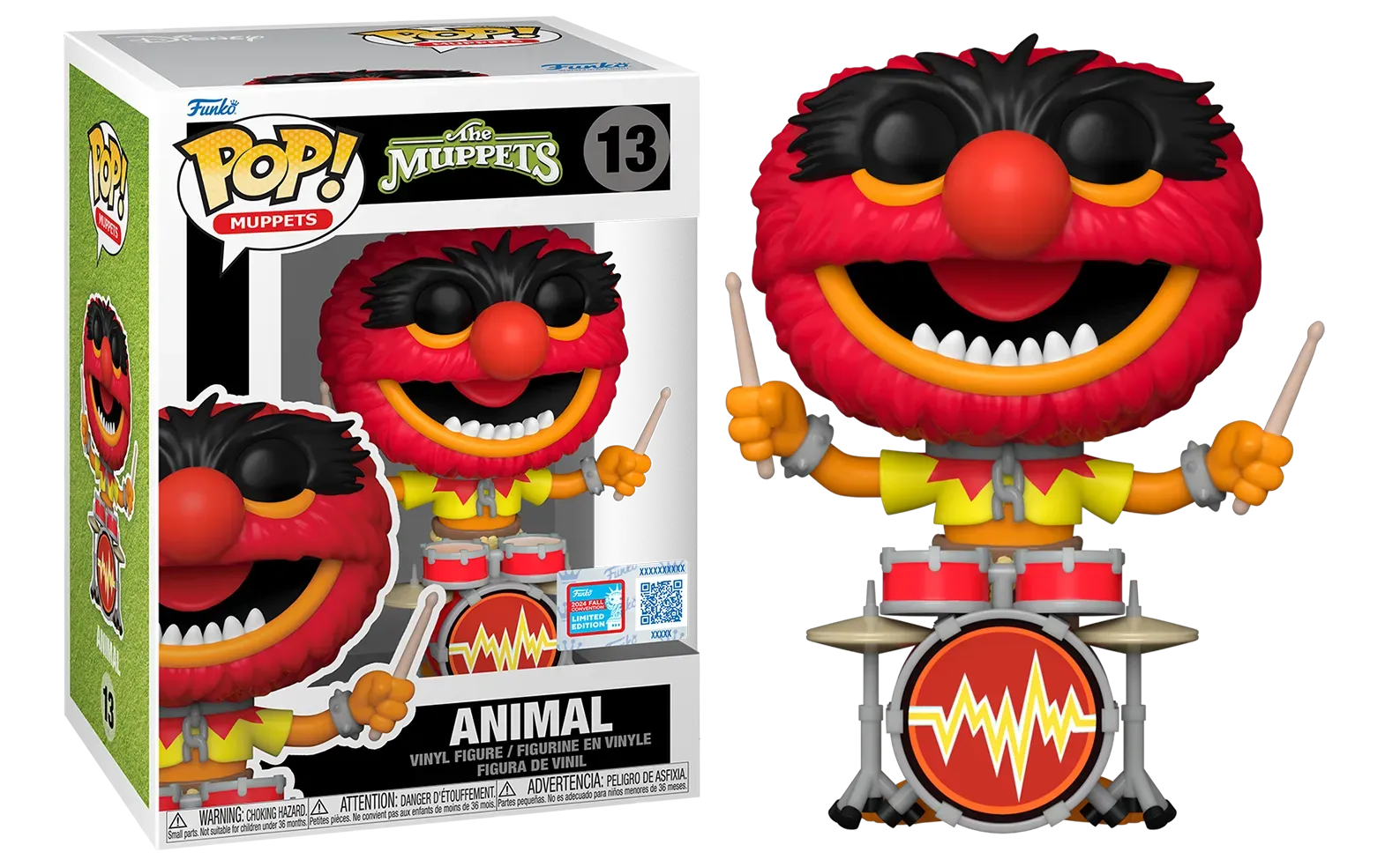 FUN78692 The Muppets (2024) - Animal on Drums NYCC 2024 US Exclusive Pop! Vinyl [RS] - Funko - Titan Pop Culture