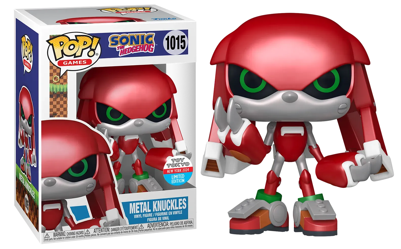 FUN78699 Sonic - Knuckles (Mech) NYCC 2024 US Exclusive Pop! Vinyl [RS] - Funko - Titan Pop Culture