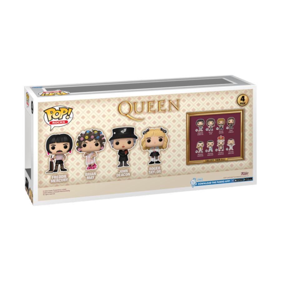 FUN78796 Queen - I Want to Break Free Music Video Pop! Vinyl 4-Pack - Funko TBA - Titan Pop Culture