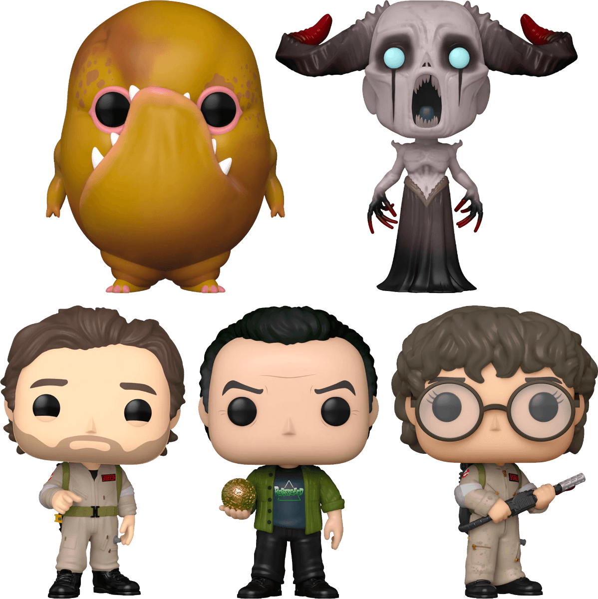 FUN78984 + FUN73387 + FUN73388 + FUN73386 + FUN73389 Ghostbusters: Frozen Empire (2024) - Ghosts vs Ghostbusters Pop! Vinyl Bundle (Set of 5) - Funko - Titan Pop Culture