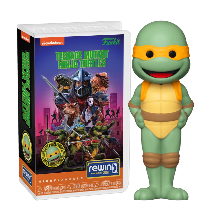 FUN79175 Teenage Mutant Ninja Turtles (Movie) - Michelangelo Rewind Figure - Funko - Titan Pop Culture