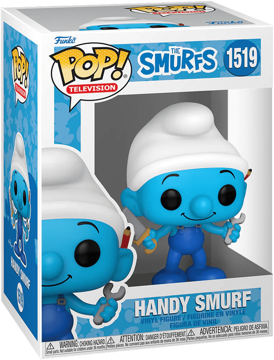 FUN79258 Smurfs - Handy Smurf Pop! Vinyl - Funko - Titan Pop Culture