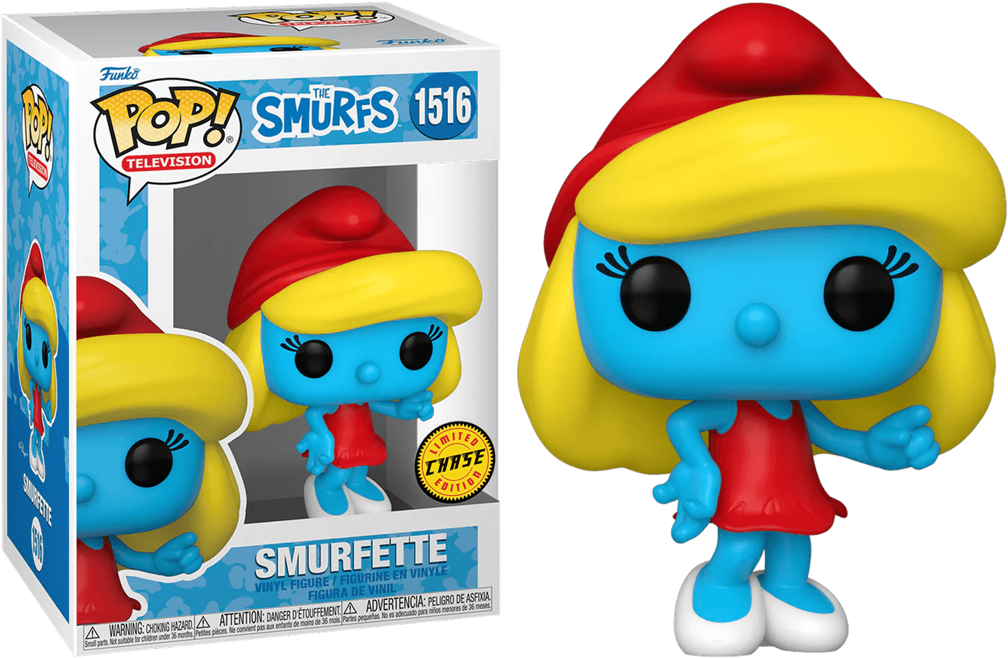 FUN79259 Smurfs - Smurfette (with chase) Pop! Vinyl - Funko - Titan Pop Culture