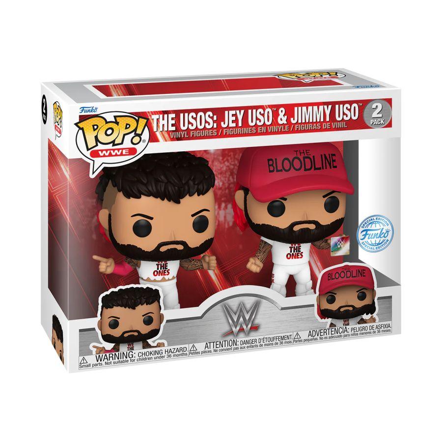 FUN79480 WWE - Uso Brothers (Wrestle Mania 39) Pop! Vinyl 2 Pack - Funko - Titan Pop Culture