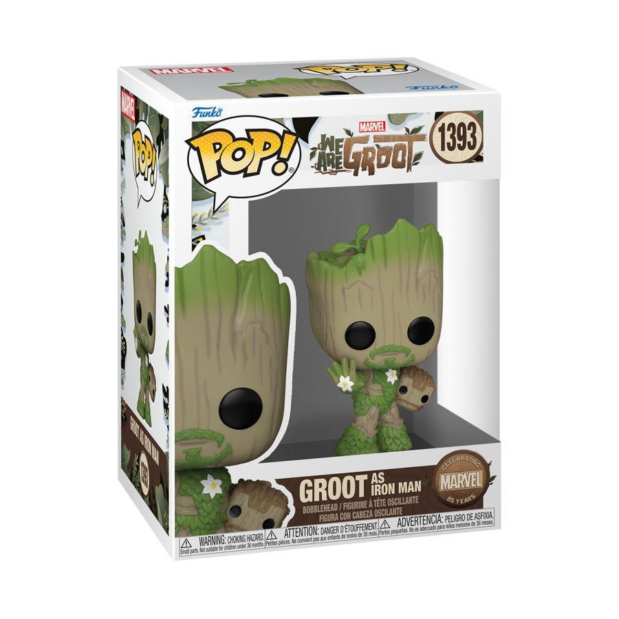 FUN79516 We Are Groot - Groot Iron Man (Marvel: 85th Anniversary) Pop! Vinyl - Funko - Titan Pop Culture