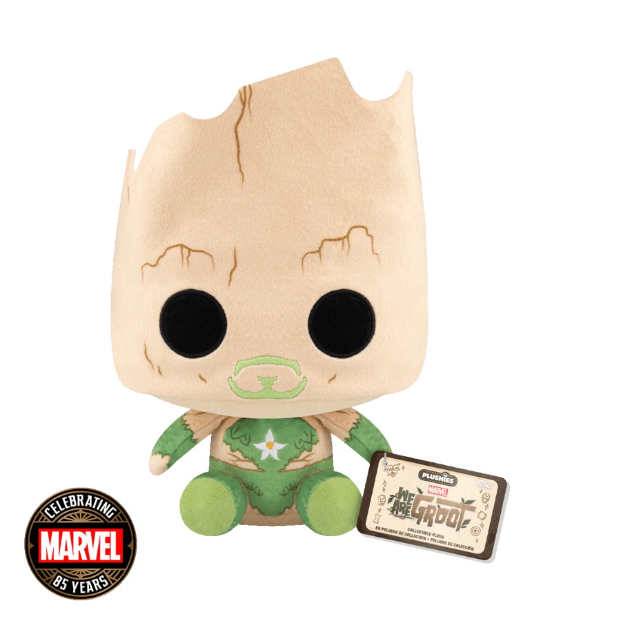 FUN79521 We Are Groot - Groot Iron Man (Marvel: 85th Anniversary) 7" Pop! Plush - Funko - Titan Pop Culture