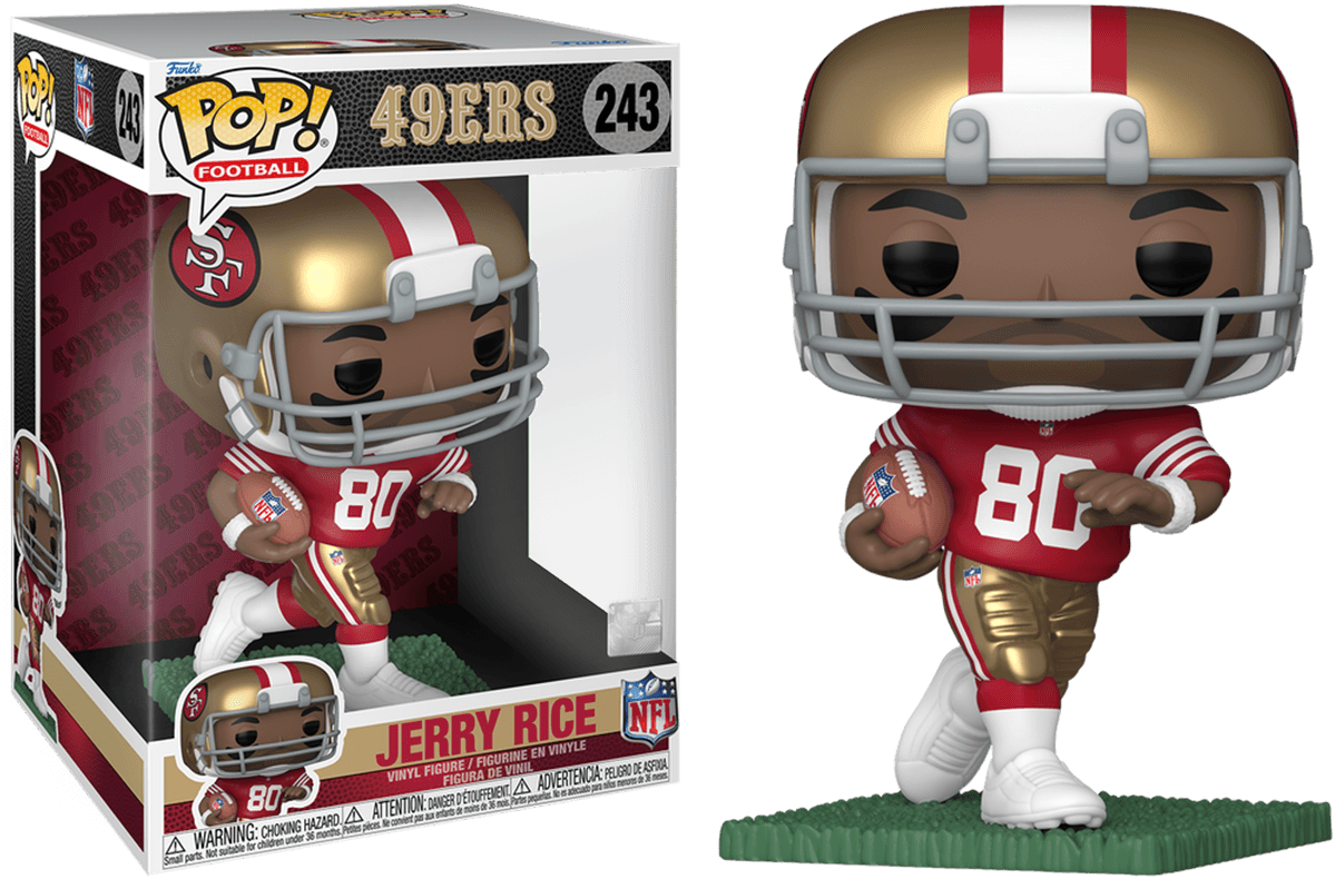 FUN79585 NFL Football - Jerry Rice San Francisco 49ers 10" Jumbo Pop! Vinyl - Funko - Titan Pop Culture