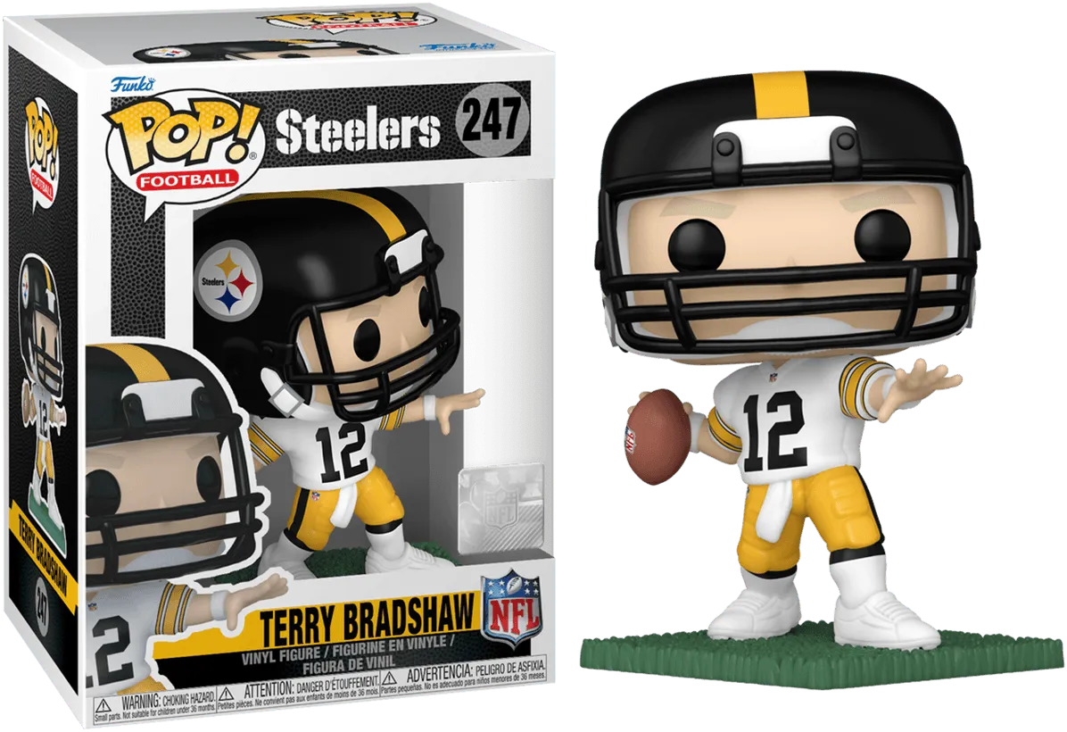 FUN79589 NFL Football - Terry Bradshaw Steelers Pop! Vinyl - Funko - Titan Pop Culture