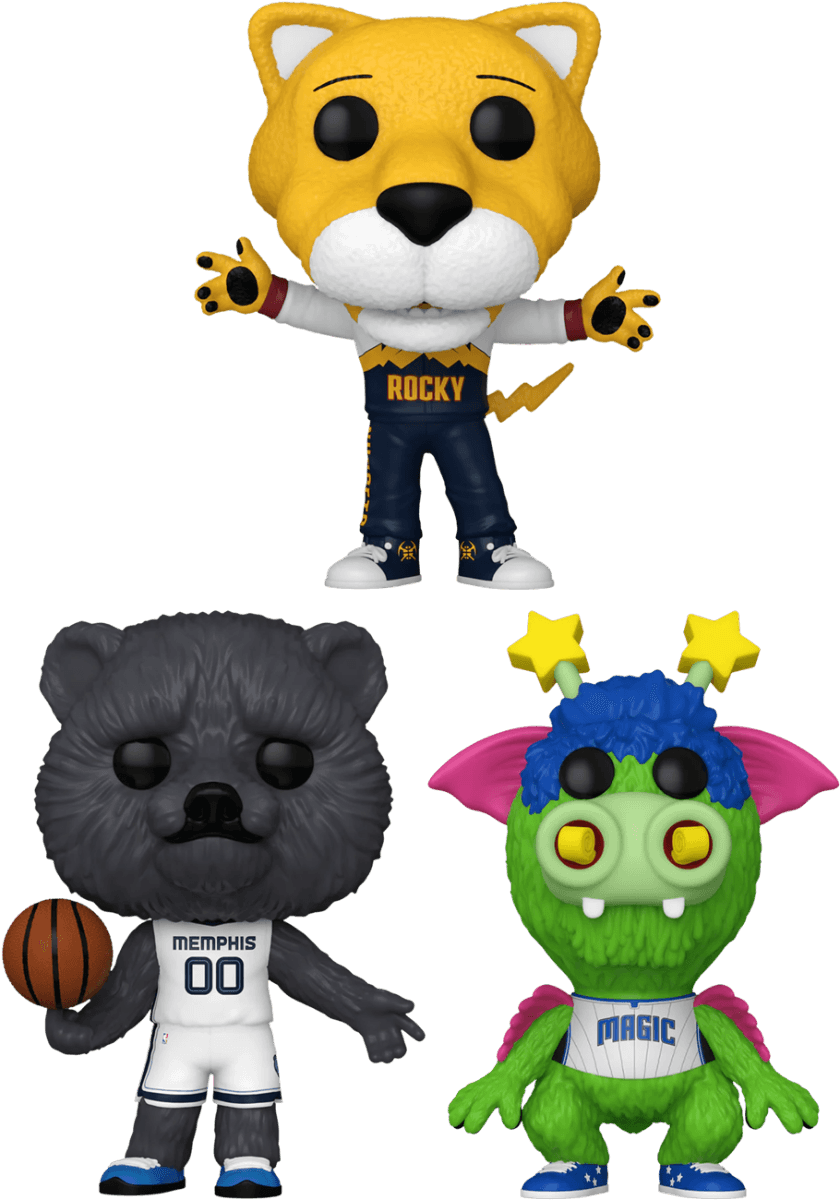 FUN79628 + FUN79629 + FUN79630 NBA Basketball: Mascots - Galvanise Pop! Vinyl Bundle (Set of 3) - Funko - Titan Pop Culture