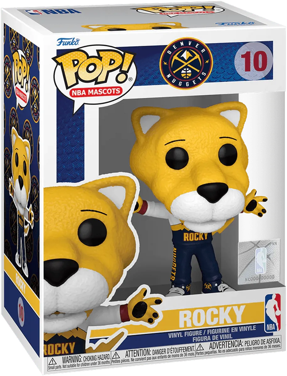 FUN79628 NBA Basketball: Mascots - Rocky Denver Nuggets Pop! Vinyl - Funko - Titan Pop Culture