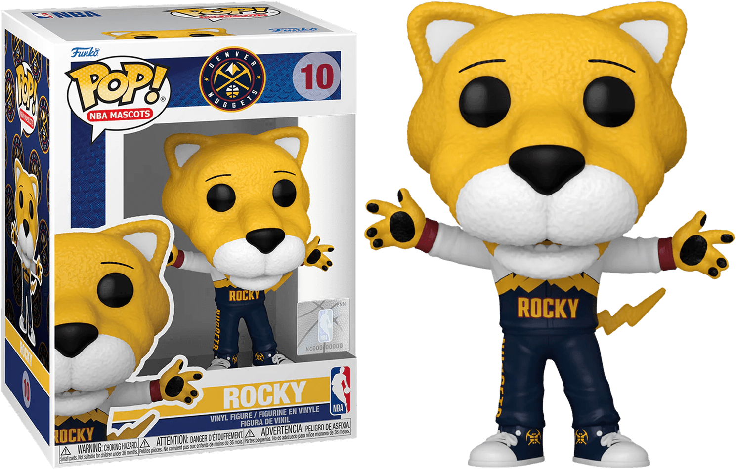 FUN79628 NBA Basketball: Mascots - Rocky Denver Nuggets Pop! Vinyl - Funko - Titan Pop Culture