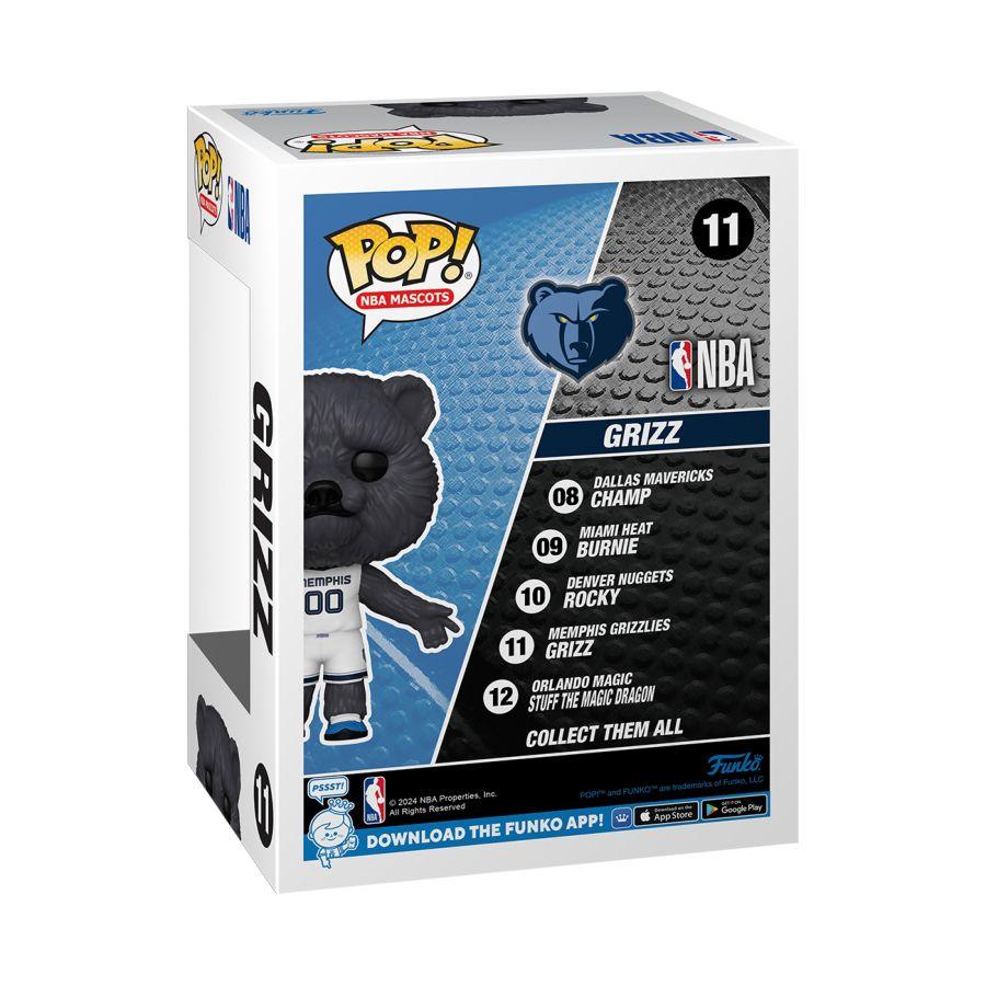 FUN79629 NBA Basketball: Mascots - Grizz Memphis Grizzlies Pop! Vinyl - Funko - Titan Pop Culture