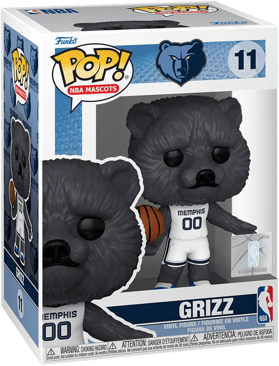 FUN79629 NBA Basketball: Mascots - Grizz Memphis Grizzlies Pop! Vinyl - Funko - Titan Pop Culture