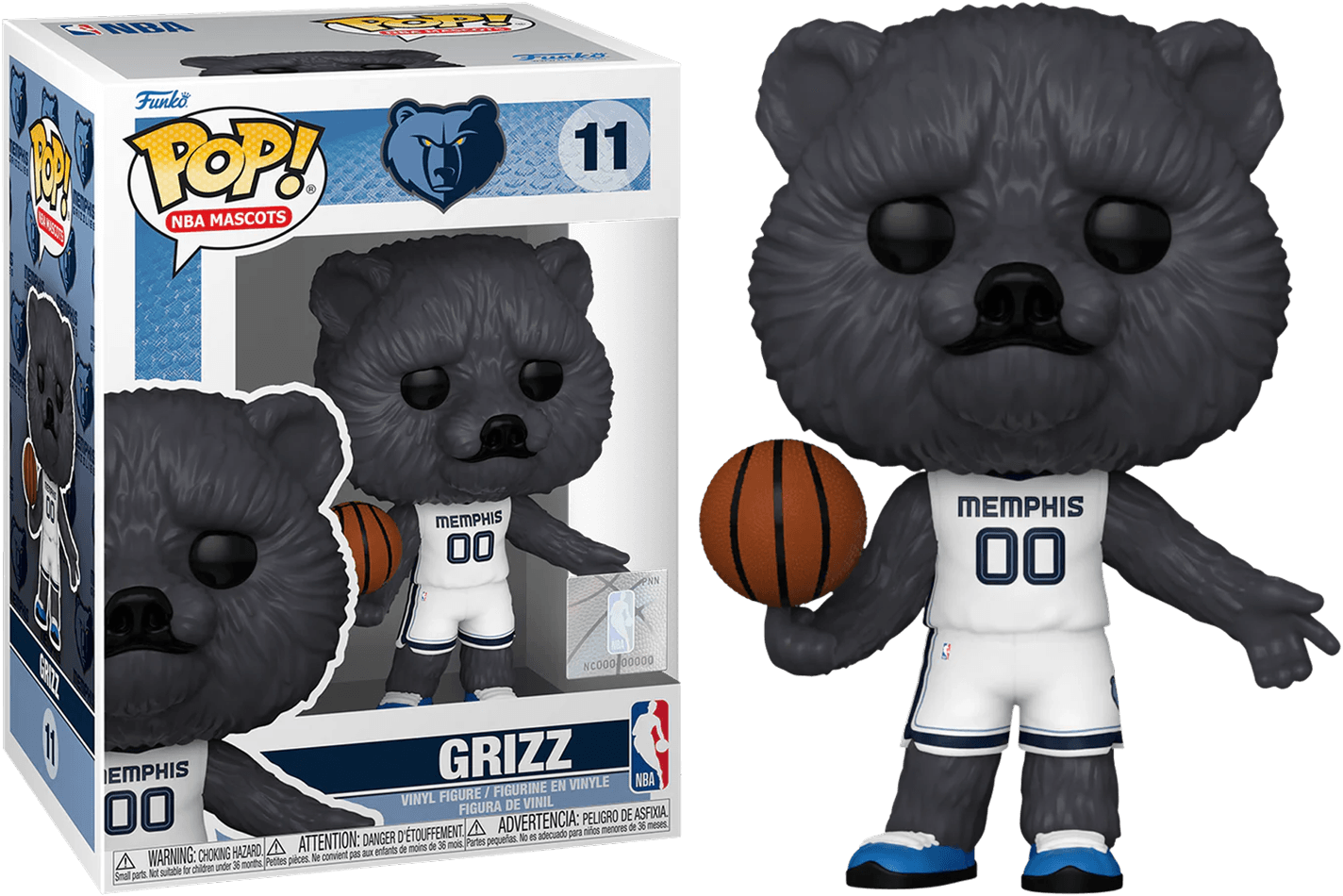 FUN79629 NBA Basketball: Mascots - Grizz Memphis Grizzlies Pop! Vinyl - Funko - Titan Pop Culture