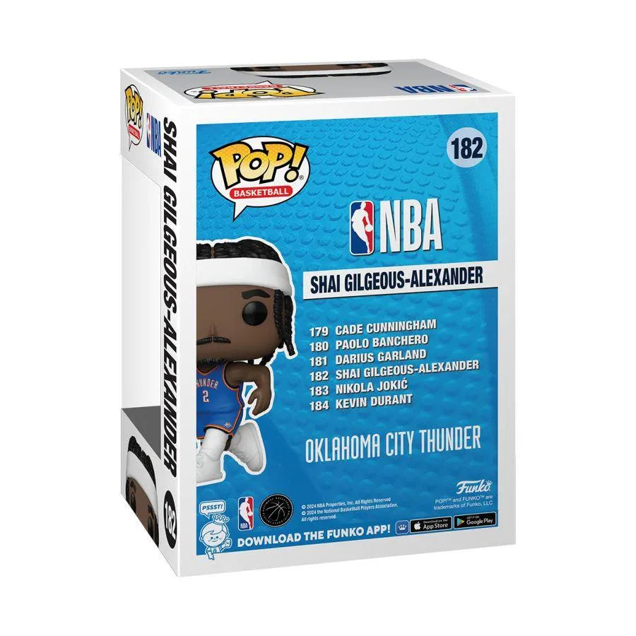 FUN79675 NBA: Thunder - Shai Gilgeous-Alexander Pop! Vinyl - Funko - Titan Pop Culture