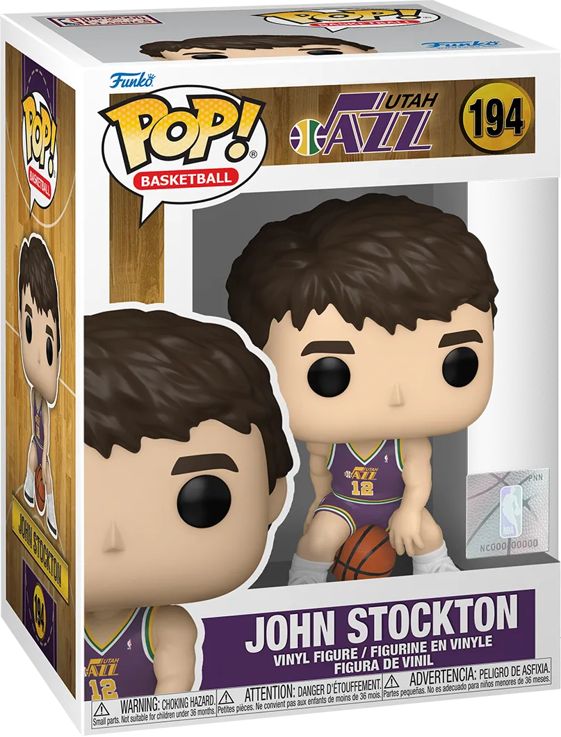 FUN79679 NBA Legends: Jazz - John Stockton (Rookie) Pop! Vinyl - Funko - Titan Pop Culture