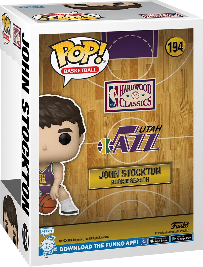 FUN79679 NBA Legends: Jazz - John Stockton (Rookie) Pop! Vinyl - Funko - Titan Pop Culture