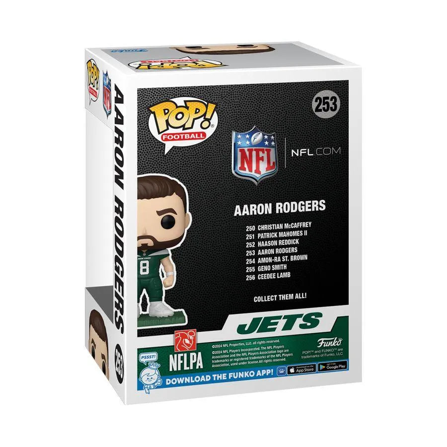 FUN79686 NFL: Jets - Aaron Rodgers Pop! Vinyl - Funko - Titan Pop Culture