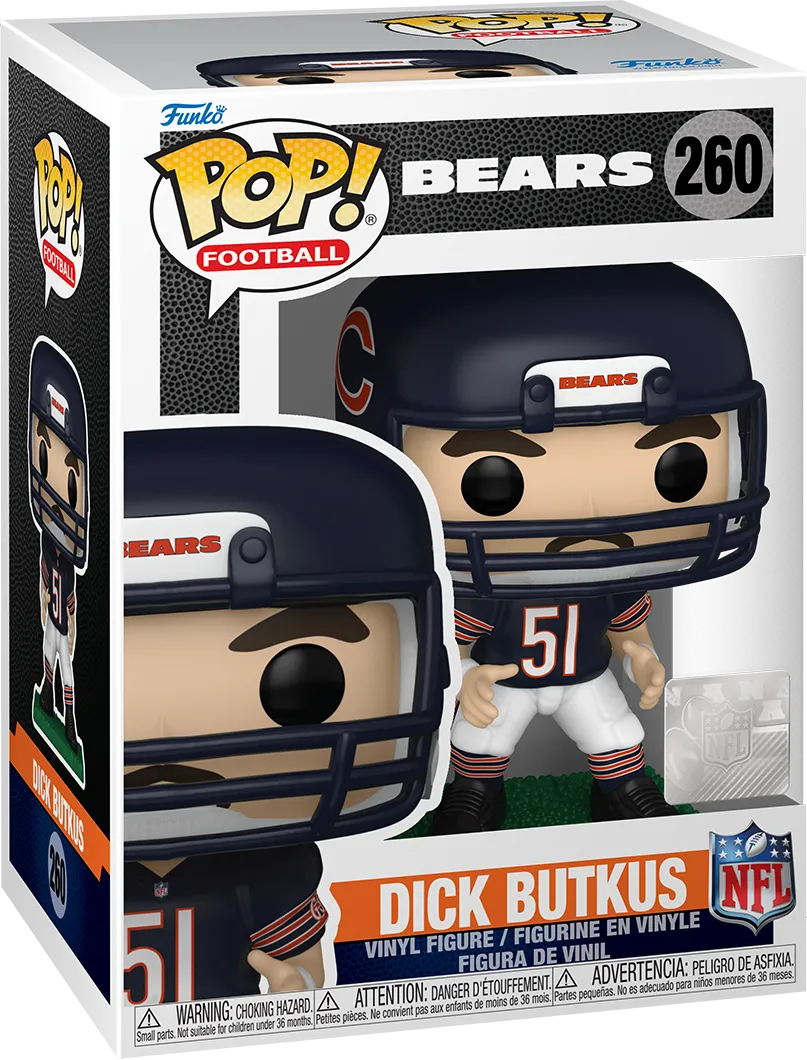 FUN79697 NFL: Bears - Dick Butkus Pop! Vinyl - Funko - Titan Pop Culture