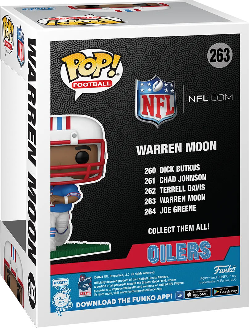 FUN79701 NFL: Oilers - Warren Moon Pop! Vinyl - Funko - Titan Pop Culture