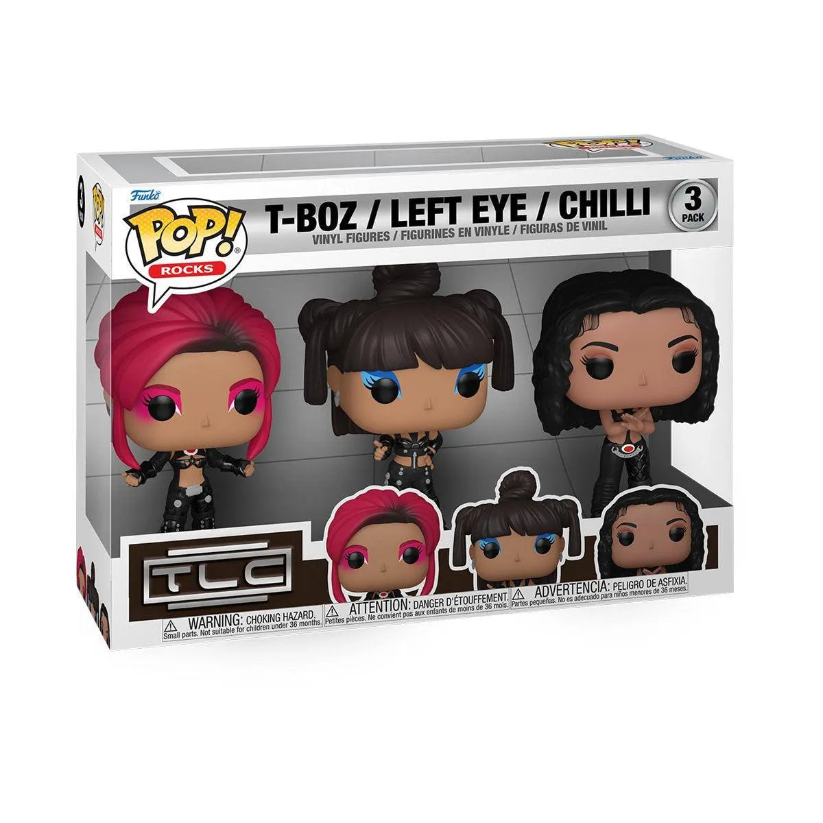 FUN79709 TLC: No Scrubs - T-Boz, Left Eye & Chilli Pop! Vinyl 3-Pack - Funko - Titan Pop Culture