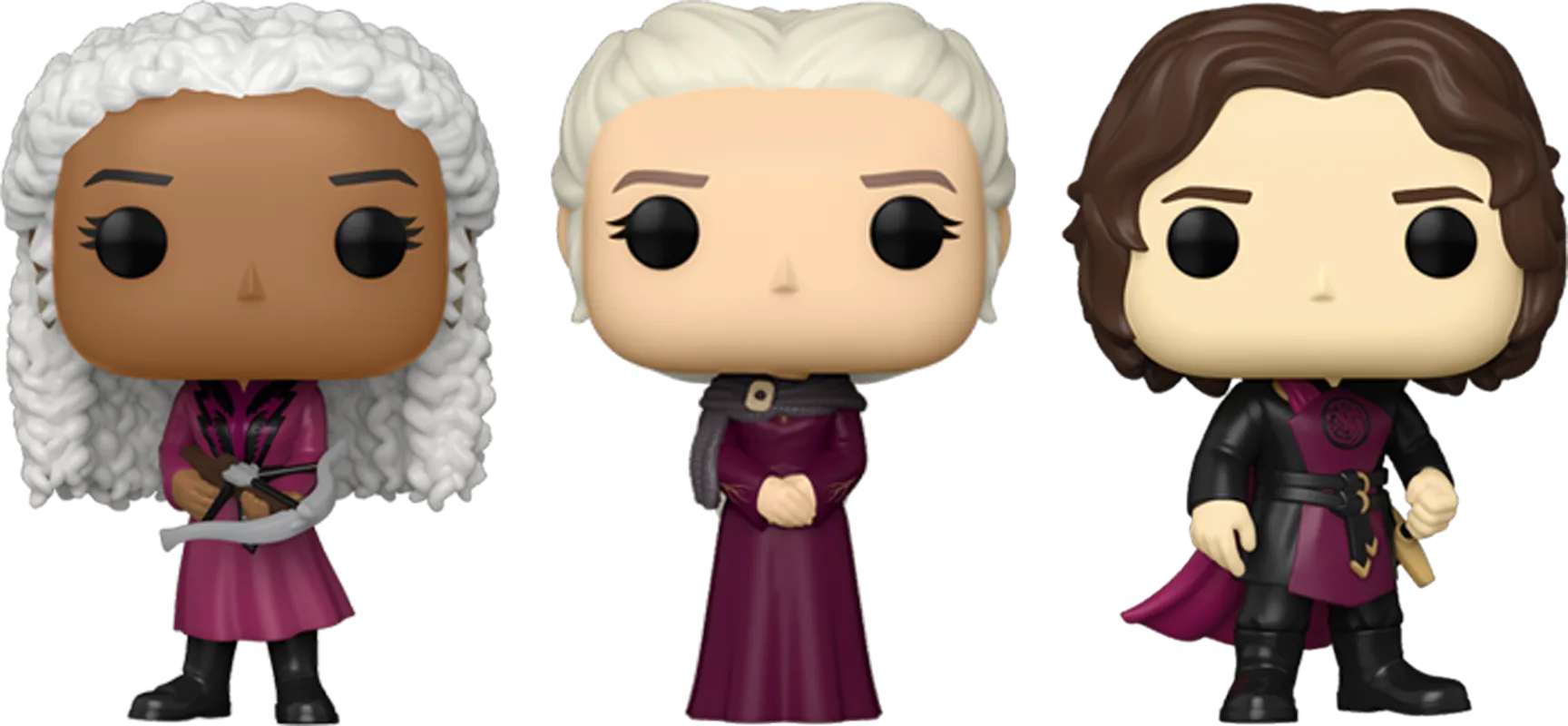 FUN79720 + FUN79721 + FUN79722 Game of Thrones: House of the Dragon - Driftmark Pop! Vinyl Bundle (Set of 3) - Funko - Titan Pop Culture