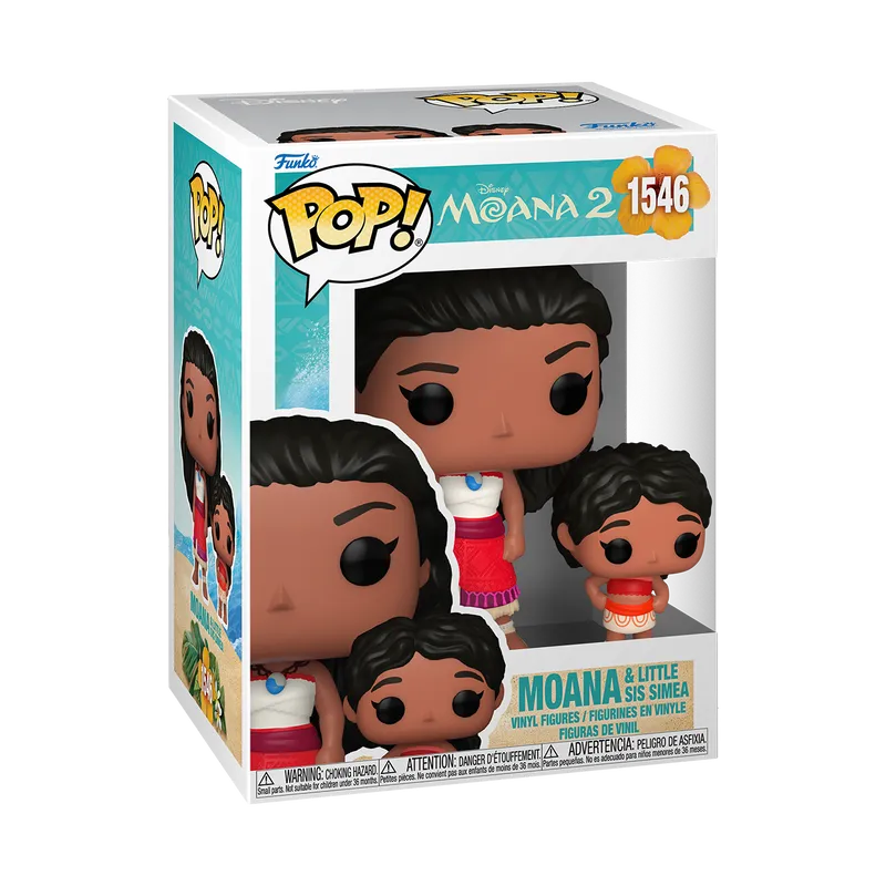 FUN79736 Moana 2 - Moana & Little Sis Simea Pop! Vinyl - Funko - Titan Pop Culture