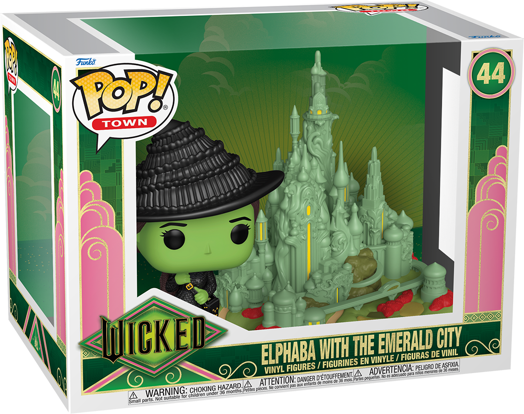 Wicked (2025) - Elphaba with Emerald City Pop! Town