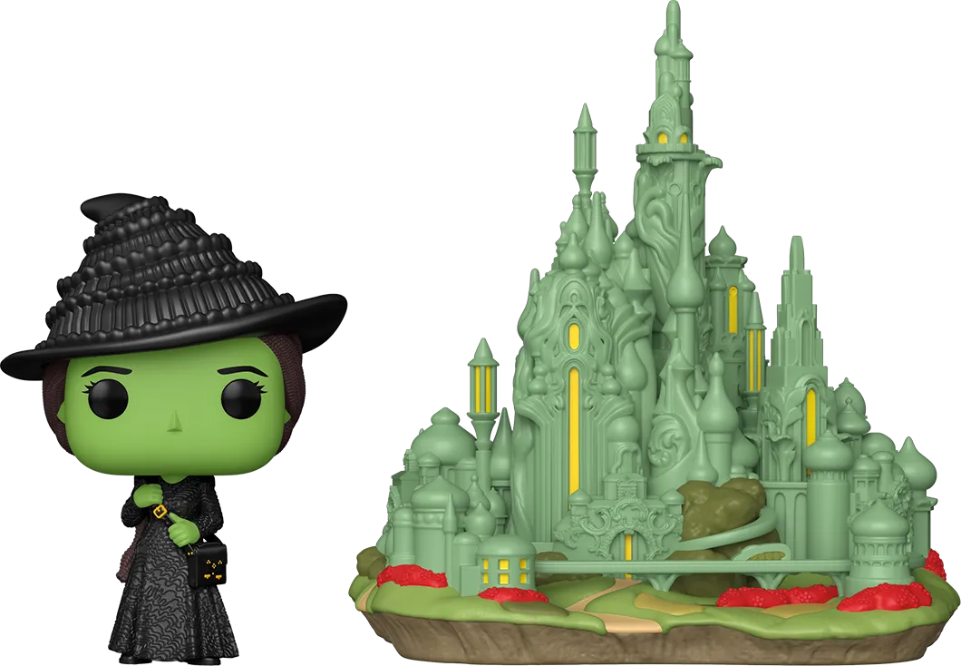 FUN79751 Wicked (2025) - Elphaba with Emerald City Pop! Town - Funko - Titan Pop Culture