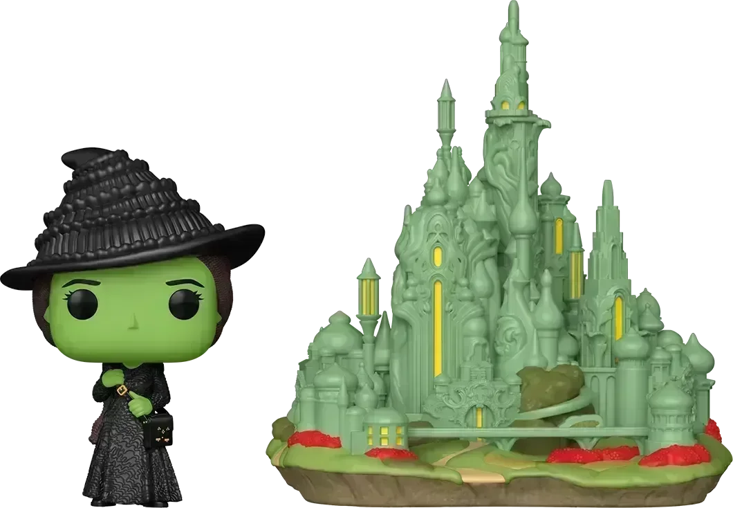 FUN79751 Wicked (2025) - Elphaba with Emerald City Pop! Town - Funko - Titan Pop Culture