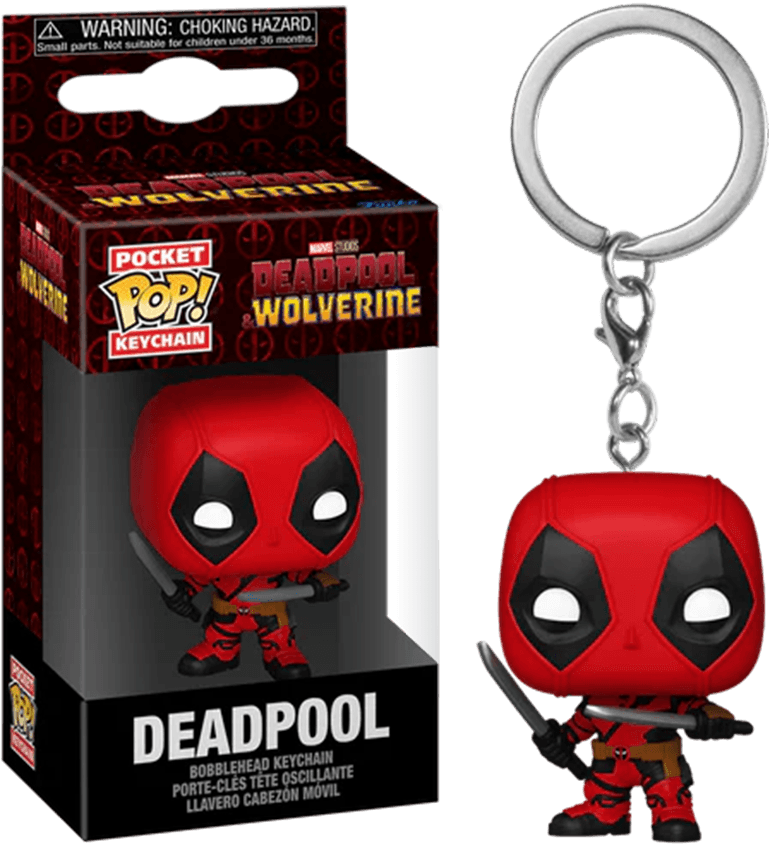 FUN79764 Deadpool & Wolverine (2024) - Deadpool Pocket Pop! Keychain - Funko - Titan Pop Culture