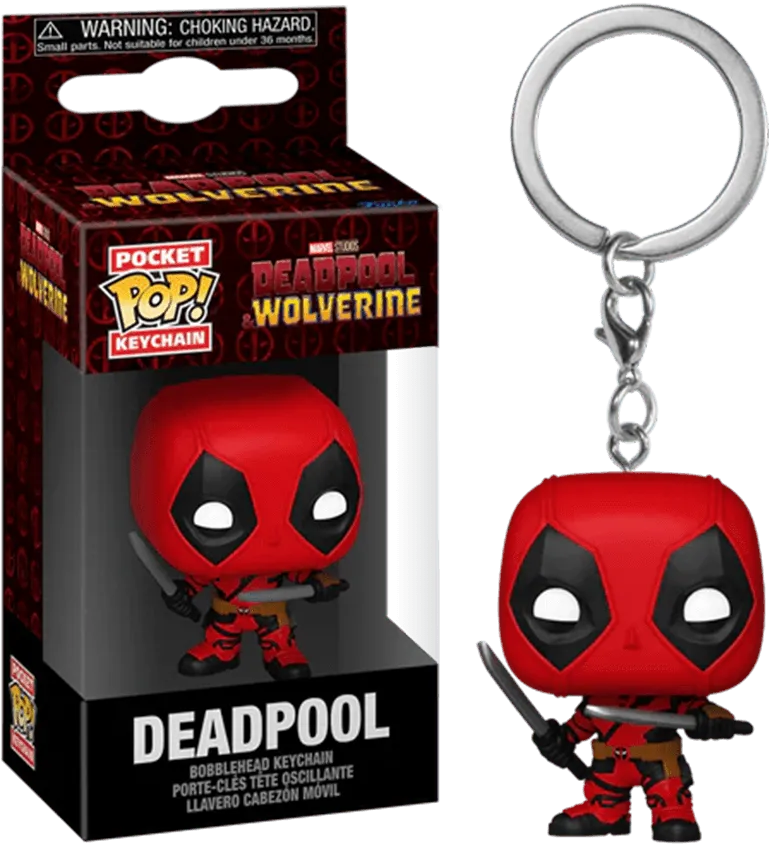 FUN79764 Deadpool & Wolverine (2024) - Deadpool Pocket Pop! Keychain - Funko TBA - Titan Pop Culture