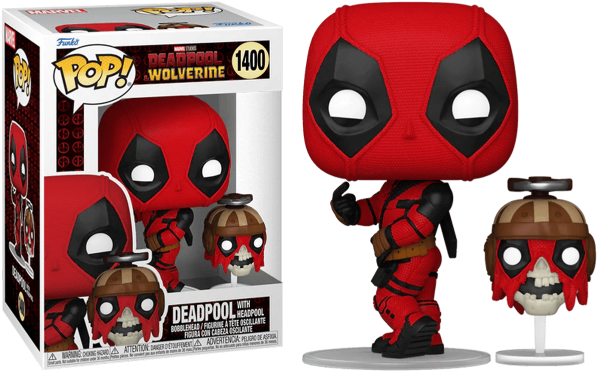 FUN79768 Deadpool & Wolverine (2024) - Deadpool with Headpool Pop! Vinyl - Funko - Titan Pop Culture