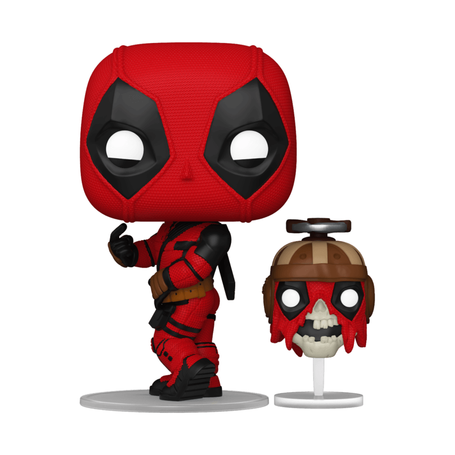 FUN79768 Deadpool & Wolverine (2024) - Deadpool with Headpool Pop! Vinyl - Funko TBA - Titan Pop Culture