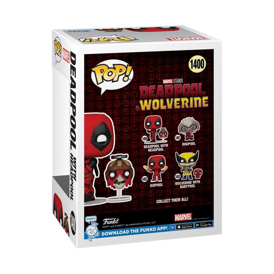 FUN79768 Deadpool & Wolverine (2024) - Deadpool with Headpool Pop! Vinyl - Funko TBA - Titan Pop Culture