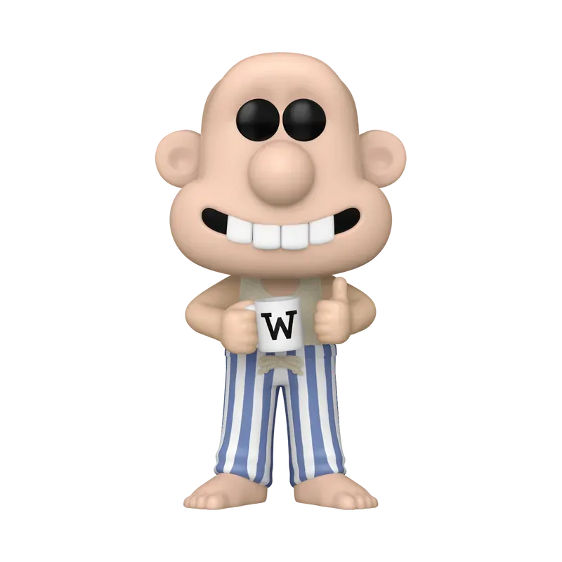FUN79780 Wallace & Gromit (2024 Movie) - Wallace in Pyjamas Pop! Vinyl - Funko - Titan Pop Culture