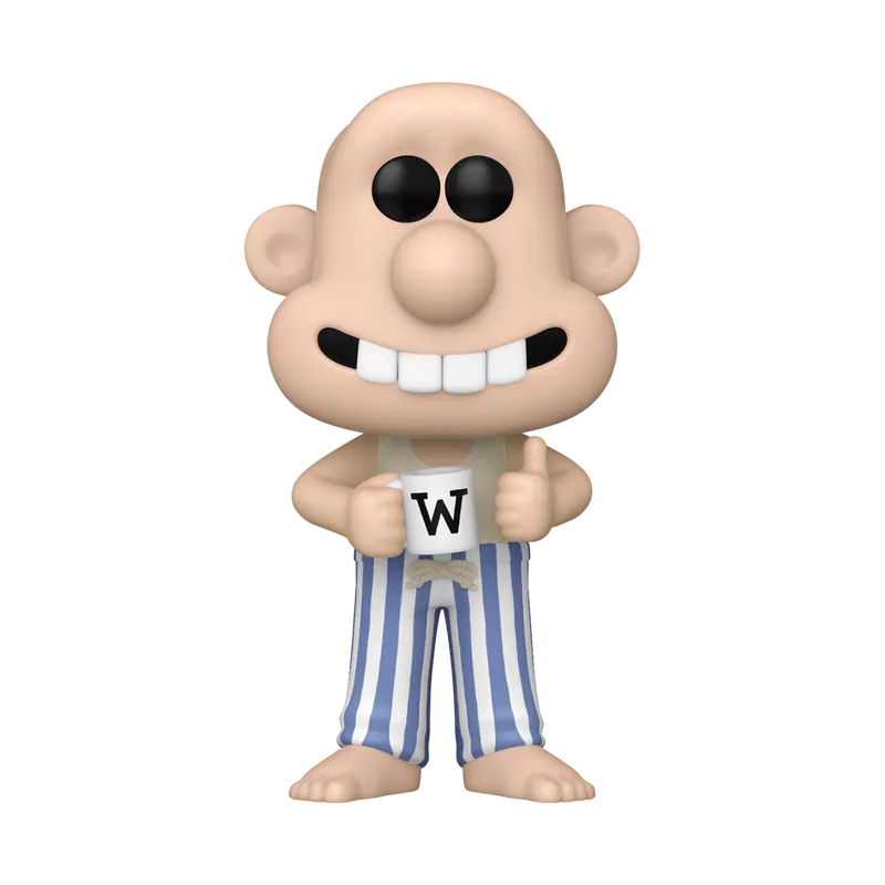 FUN79780 Wallace & Gromit (2024 Movie) - Wallace in Pyjamas Pop! Vinyl - Funko - Titan Pop Culture