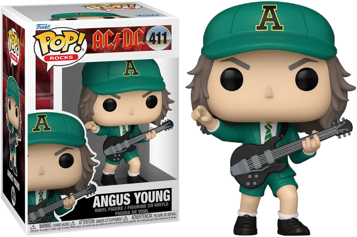 FUN79804 AC/DC - Angus Young (Green Uniform) Pop! Vinyl - Funko - Titan Pop Culture