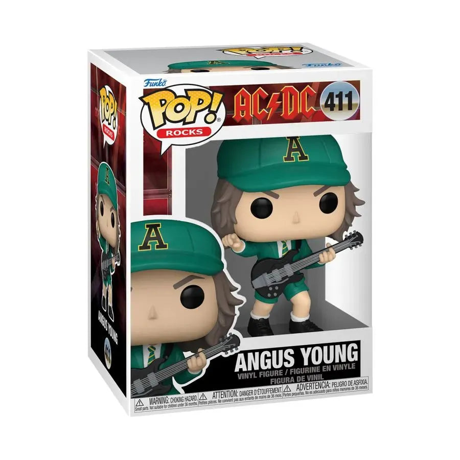 FUN79804 AC/DC - Angus Young (Green Uniform) Pop! Vinyl - Funko - Titan Pop Culture