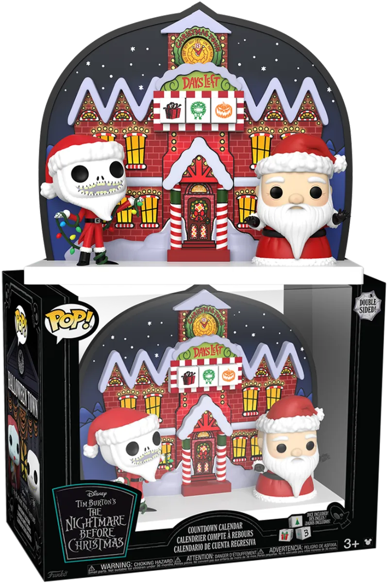 FUN79912 The Nightmare Before Christmas - Halloween Countdown Calendar: Dual Side - Funko - Titan Pop Culture