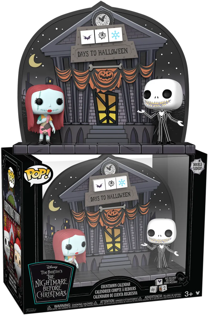 FUN79912 The Nightmare Before Christmas - Halloween Countdown Calendar: Dual Side - Funko - Titan Pop Culture