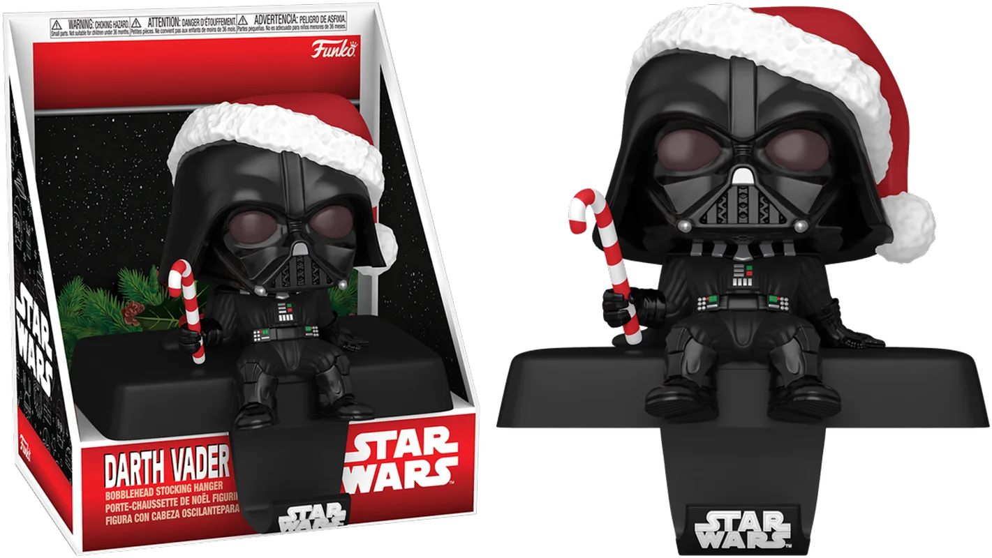 FUN79924 Star Wars -Vader Pop! Edge-Sitter Stocking Hanger - Funko - Titan Pop Culture