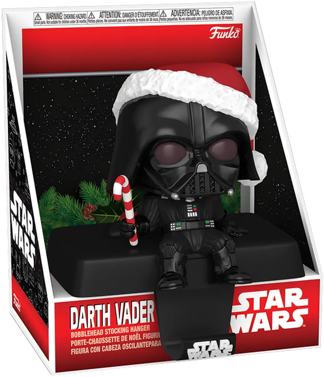 FUN79924 Star Wars -Vader Pop! Edge-Sitter Stocking Hanger - Funko - Titan Pop Culture