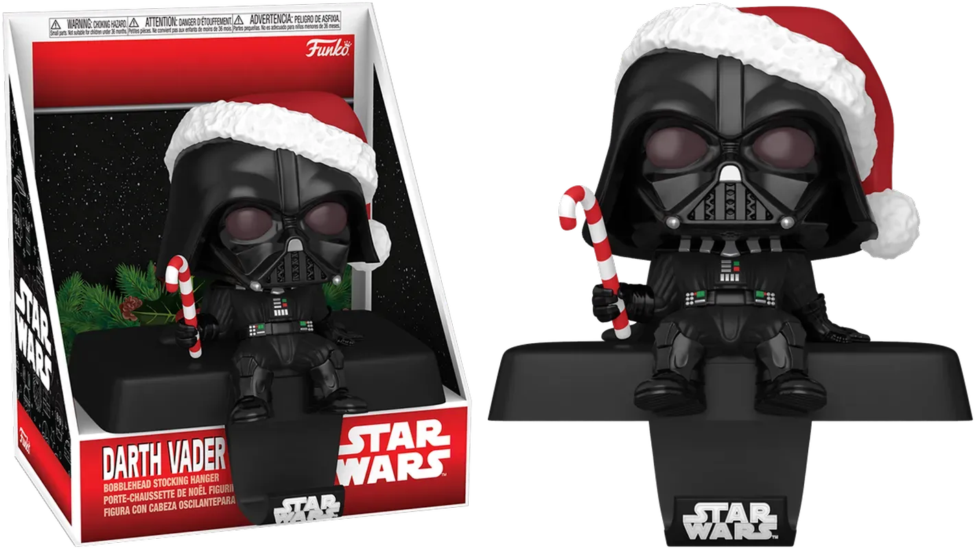 FUN79924 Star Wars -Vader Pop! Edge-Sitter Stocking Hanger - Funko - Titan Pop Culture