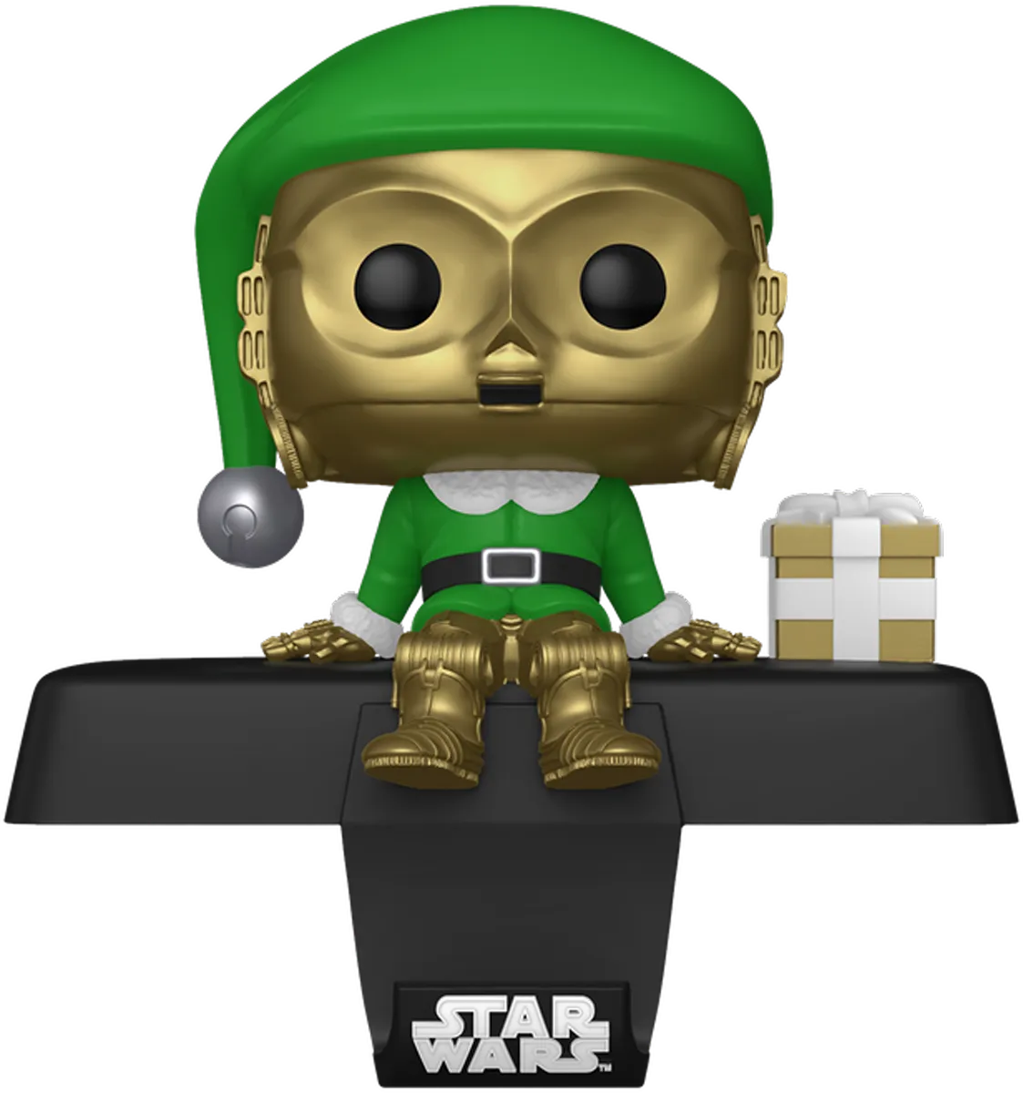 FUN79925 Star Wars - C-3PO Pop! Edge-Sitter Stocking Hanger - Funko - Titan Pop Culture