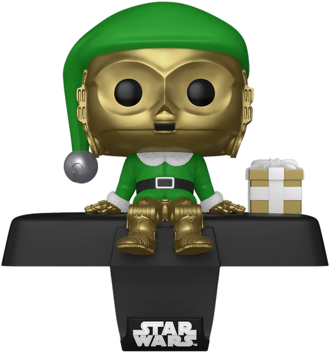 FUN79925 Star Wars - C-3PO Pop! Edge-Sitter Stocking Hanger - Funko - Titan Pop Culture