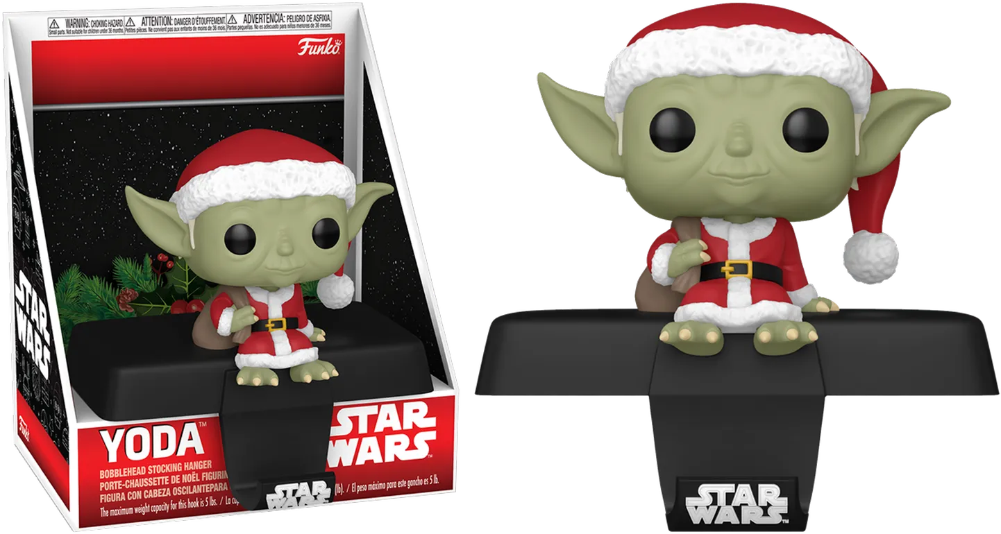 FUN79926 Star Wars - Yoda Pop! Edge-Sitter Stocking Hanger - Funko - Titan Pop Culture